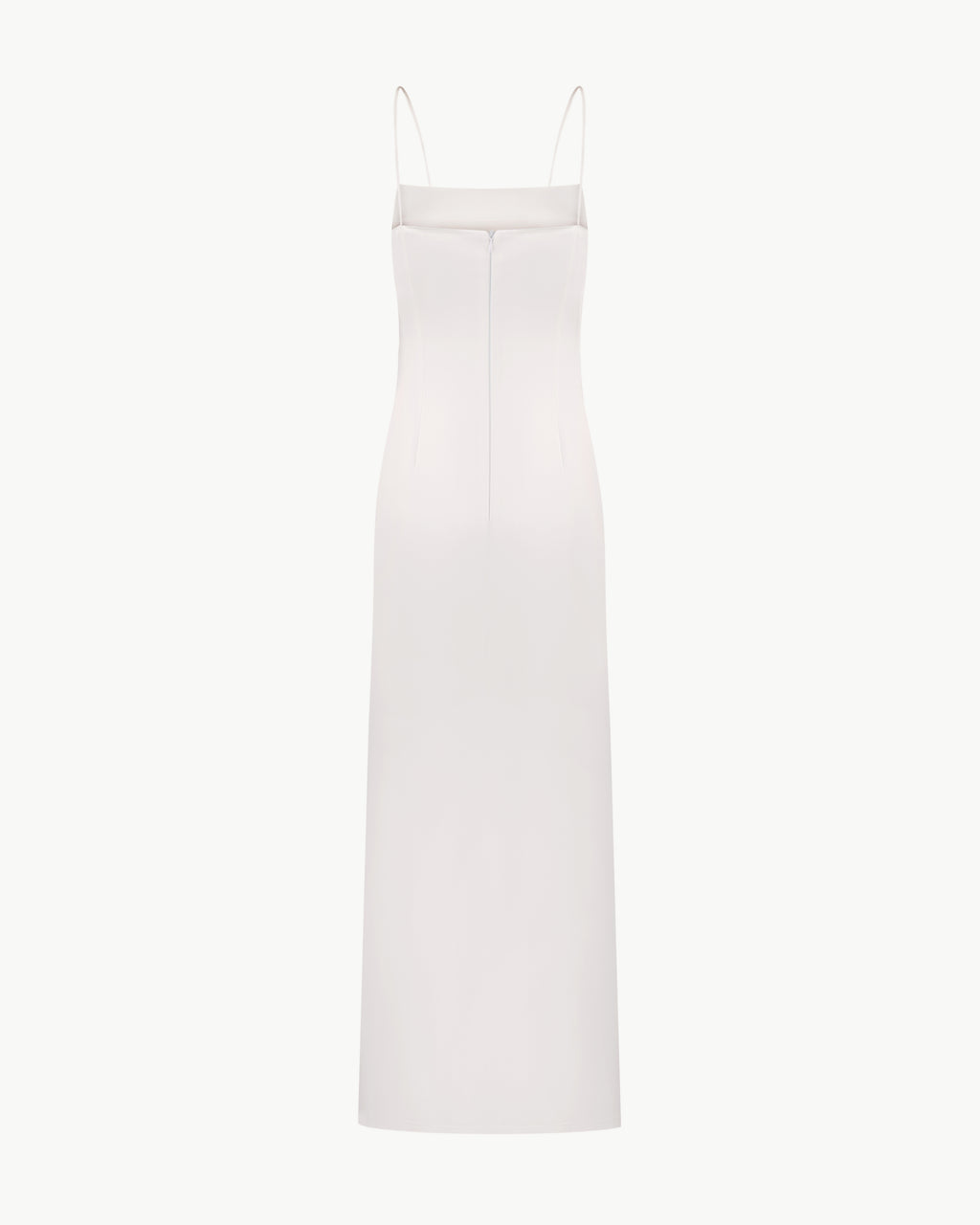 High-Neck Cape Dress Adorned With Cascading Decorative Accents