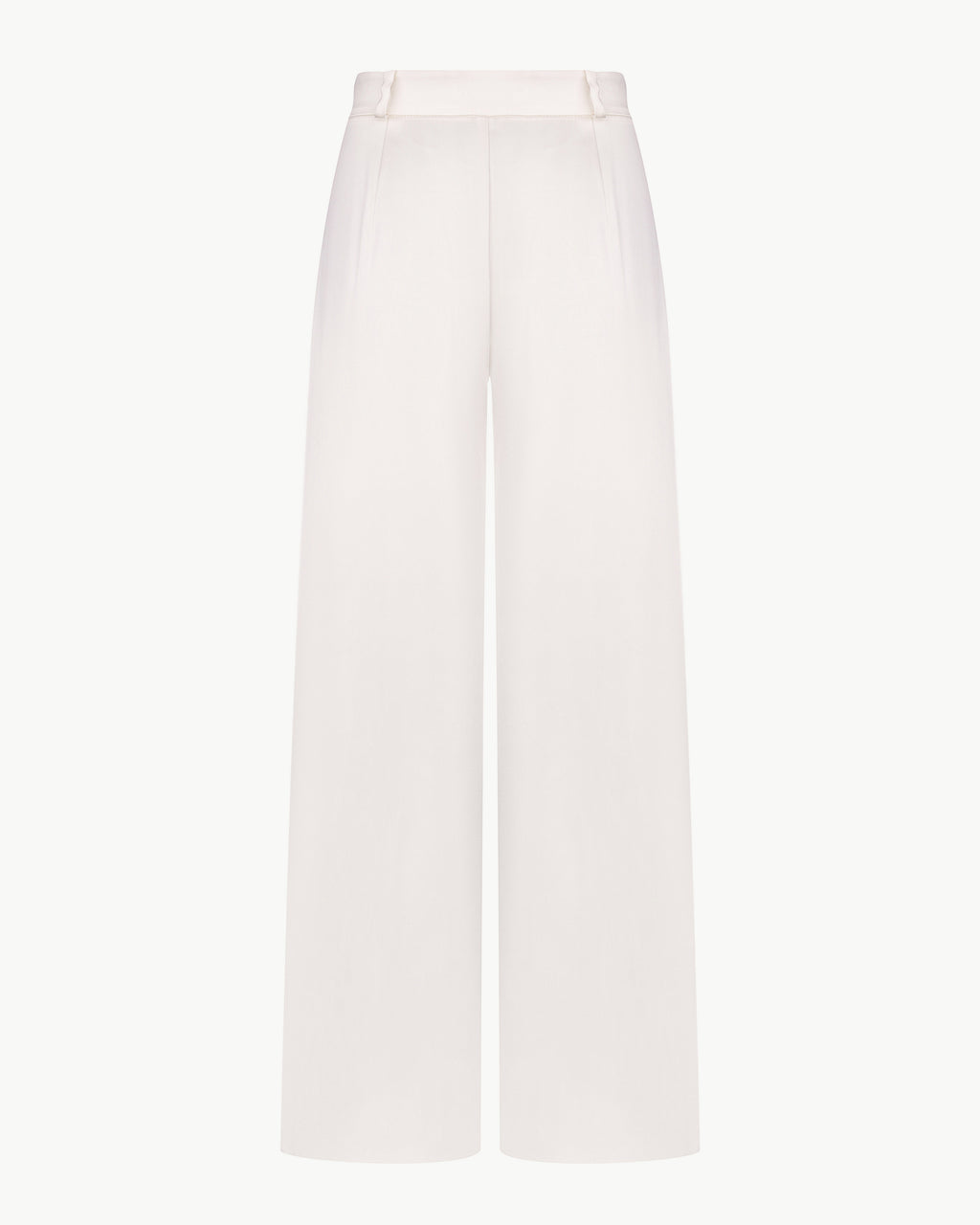 High-waisted Loose-fitting Pants in Ivory