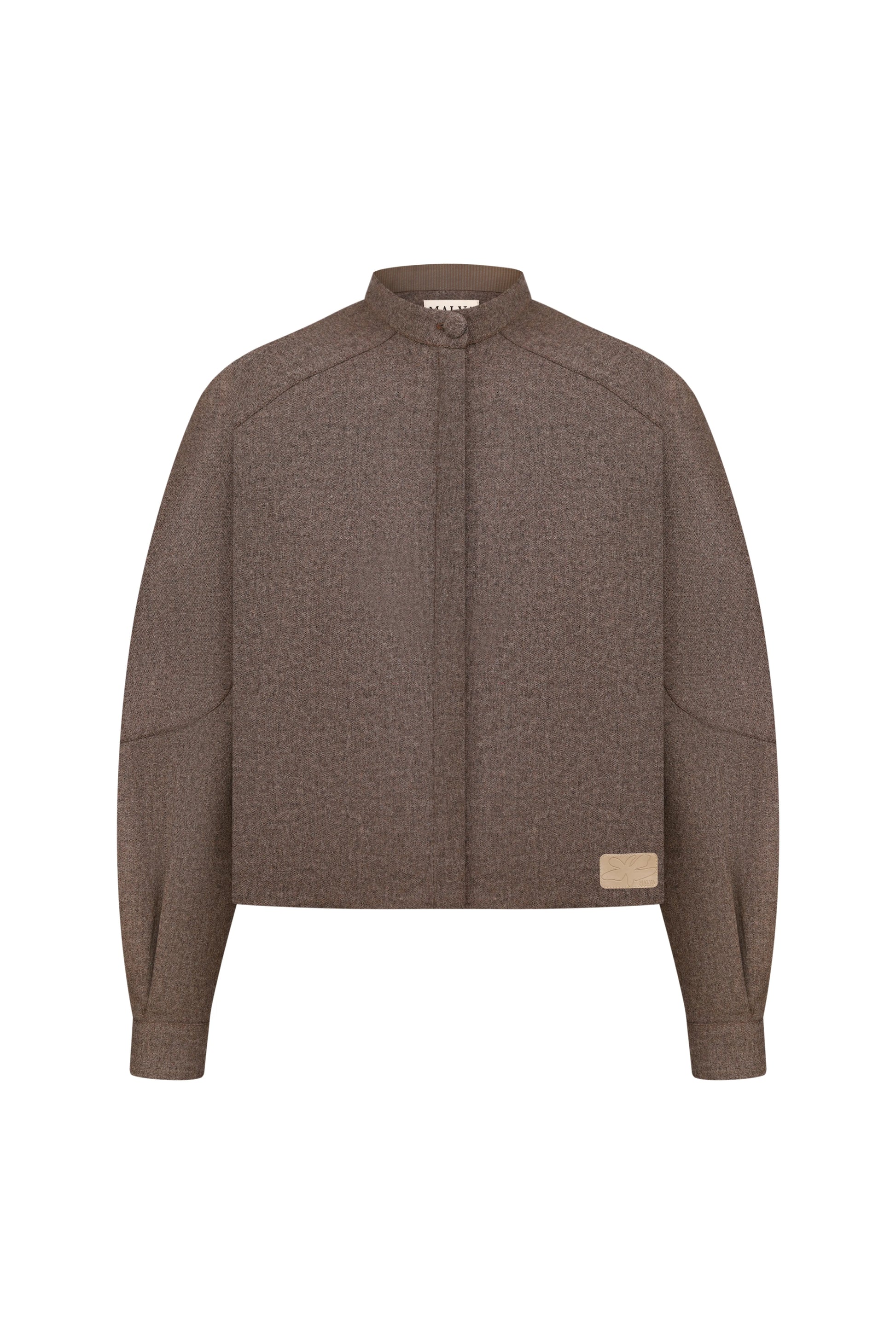 Clean Suiting Blouse in Brown