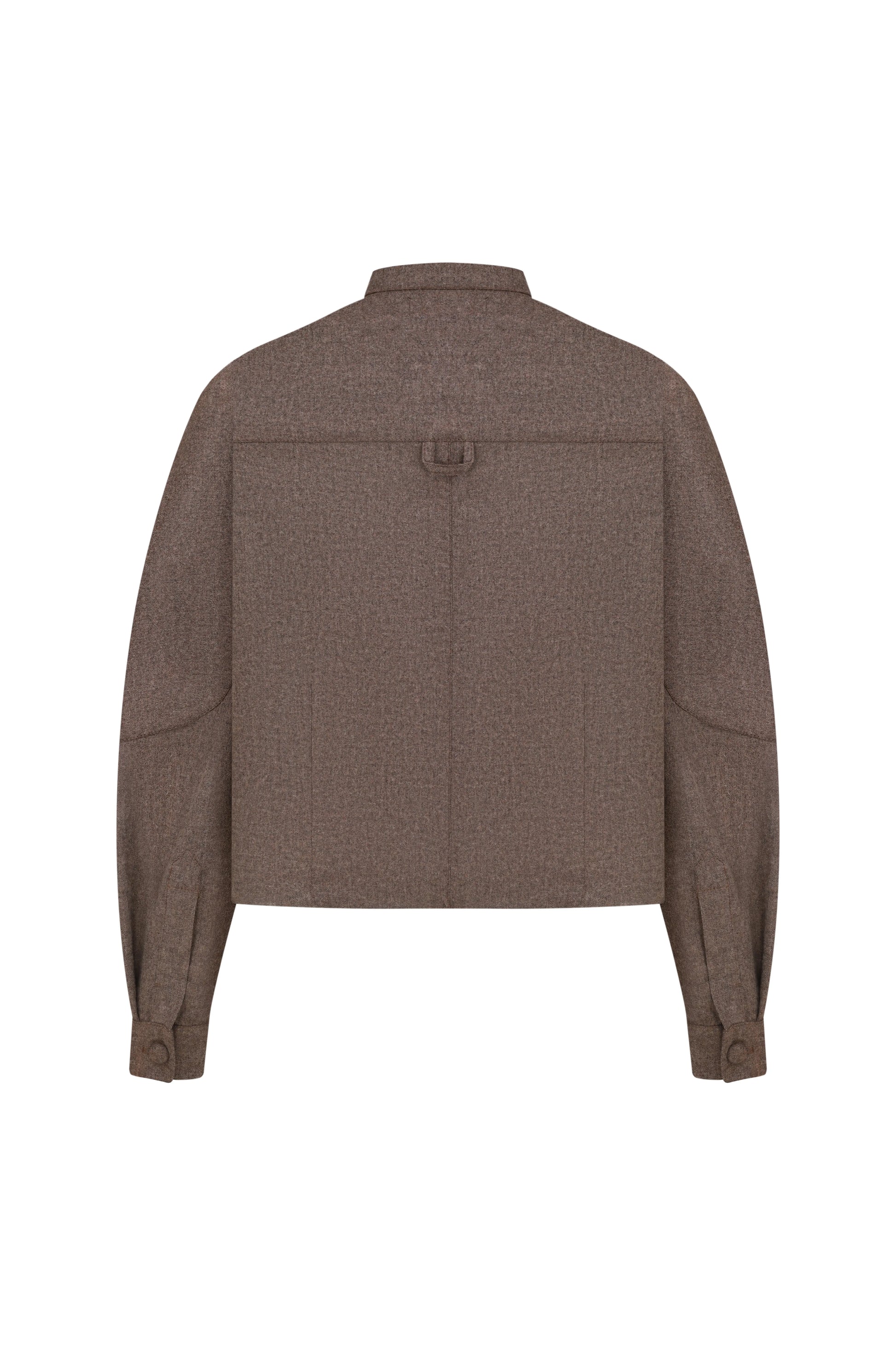 Clean Suiting Blouse in Brown