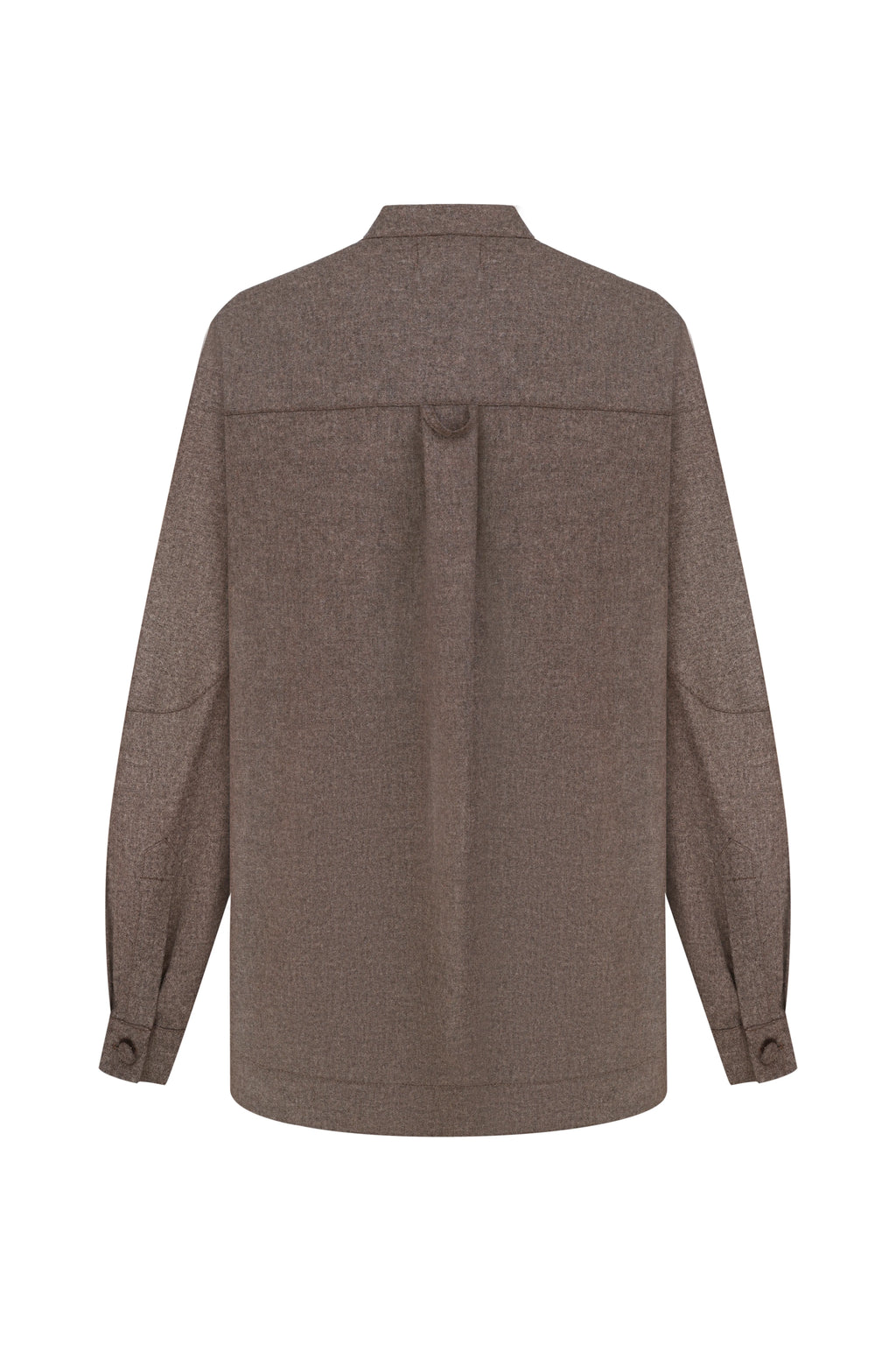 Cocoon Suiting Blouse in Brown