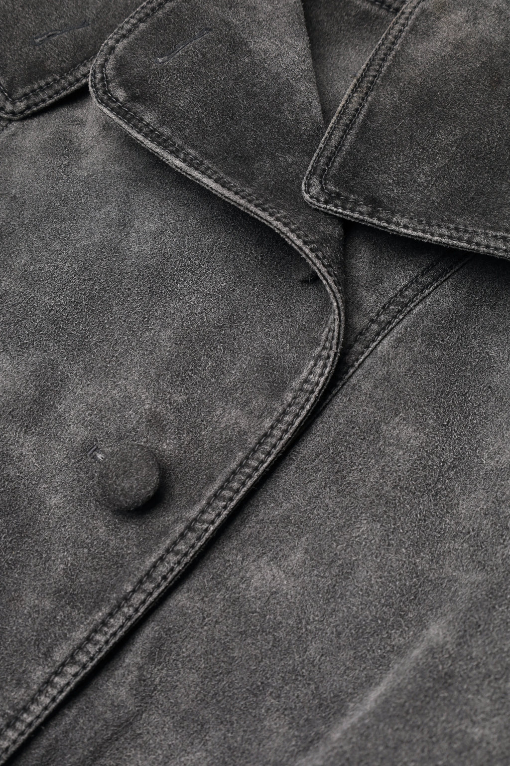 Weathered Funnel-Neck Coat in Gray