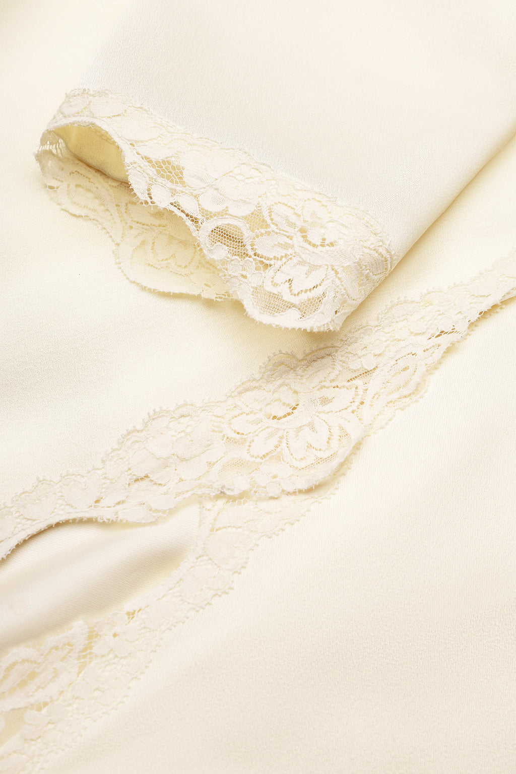 Deep V Dress in Ivory