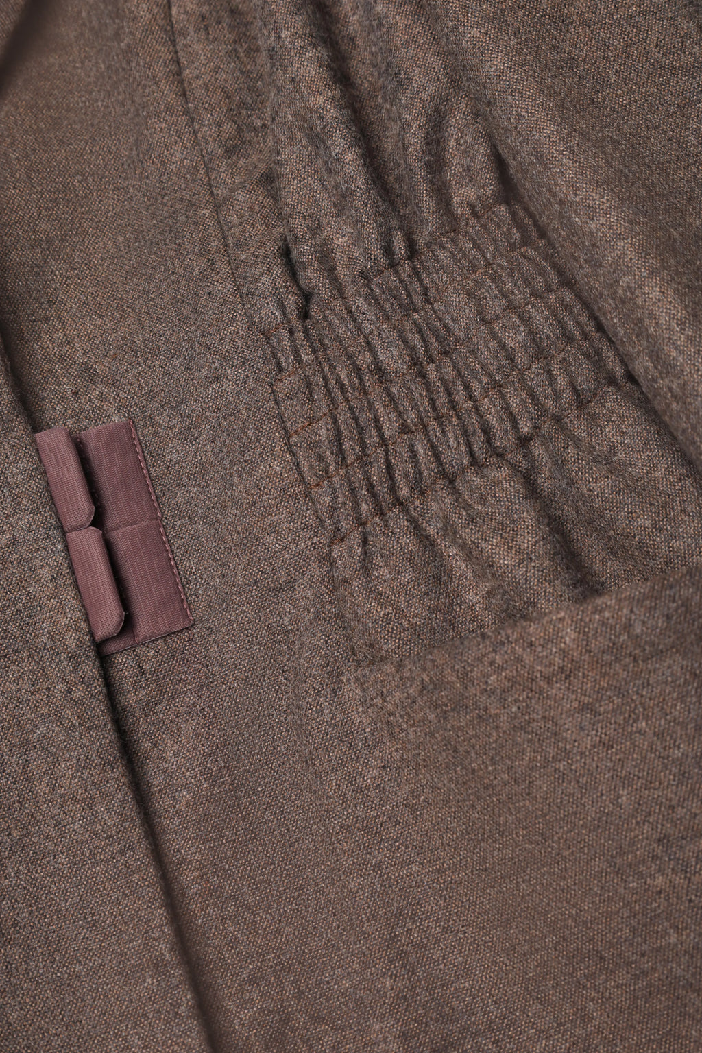 Ruched Waist Jacket in Brown