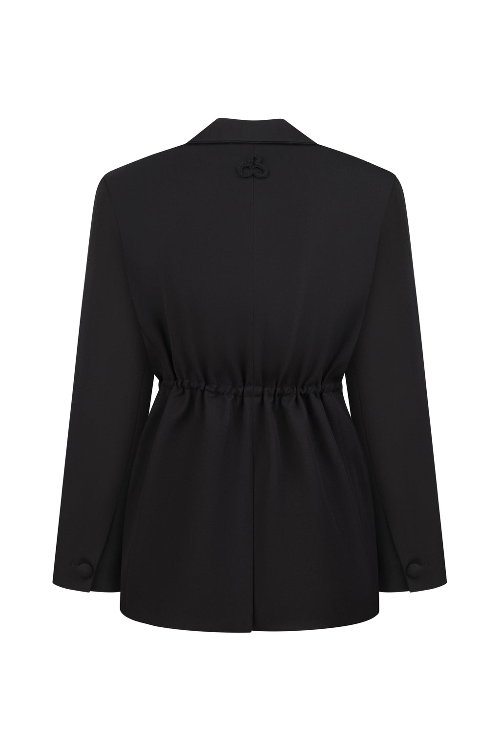 Floral Wrap Jacket in Black