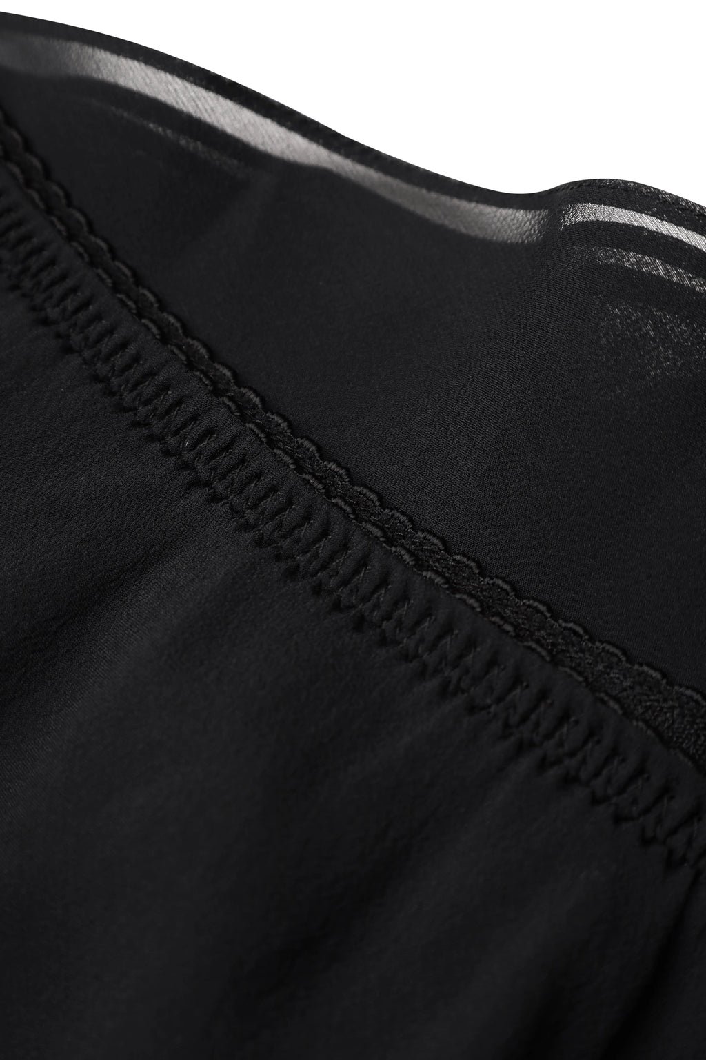Fluid Silk Skirt in Black