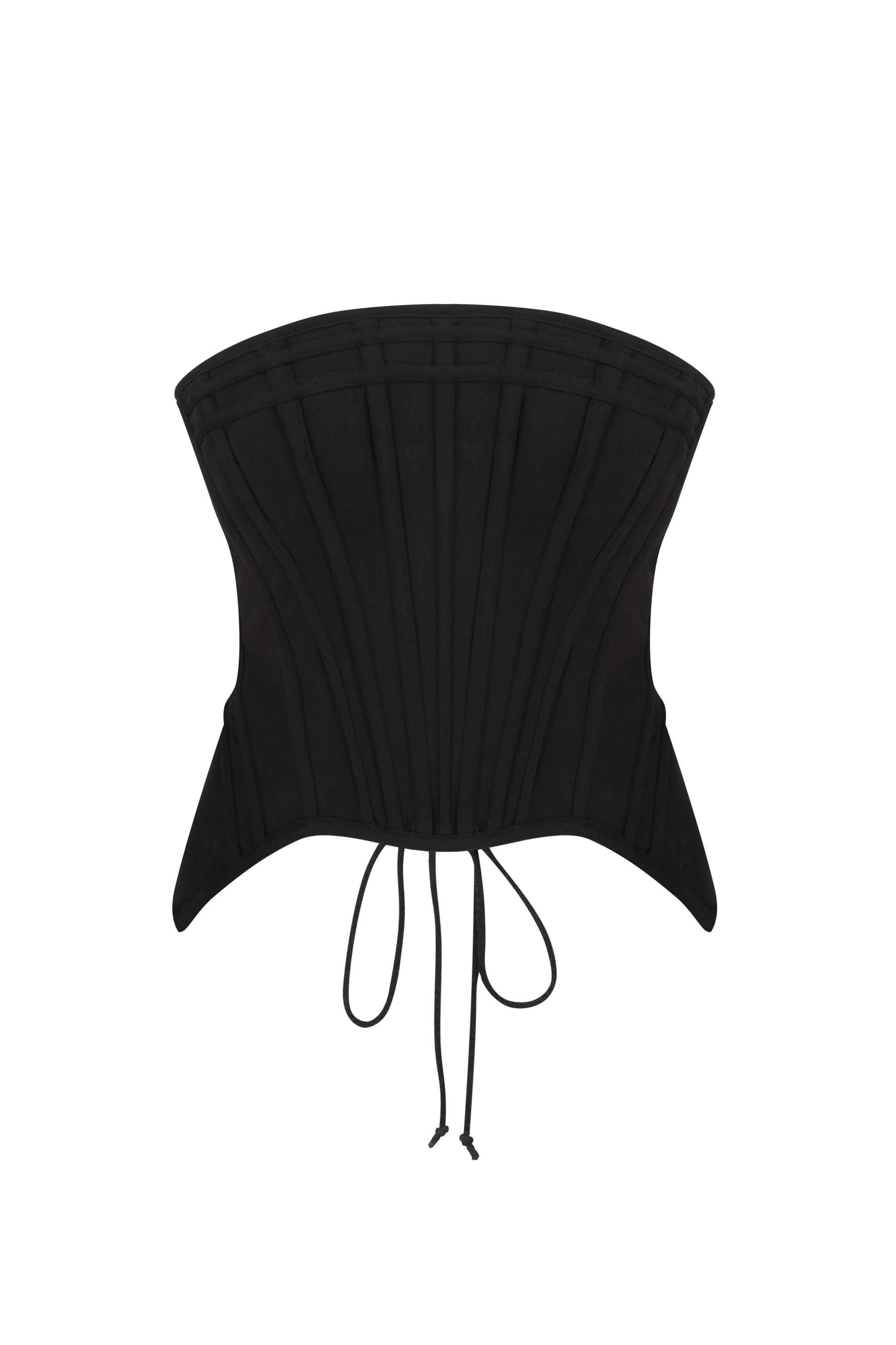 Petal Cloud Corset Top in Black