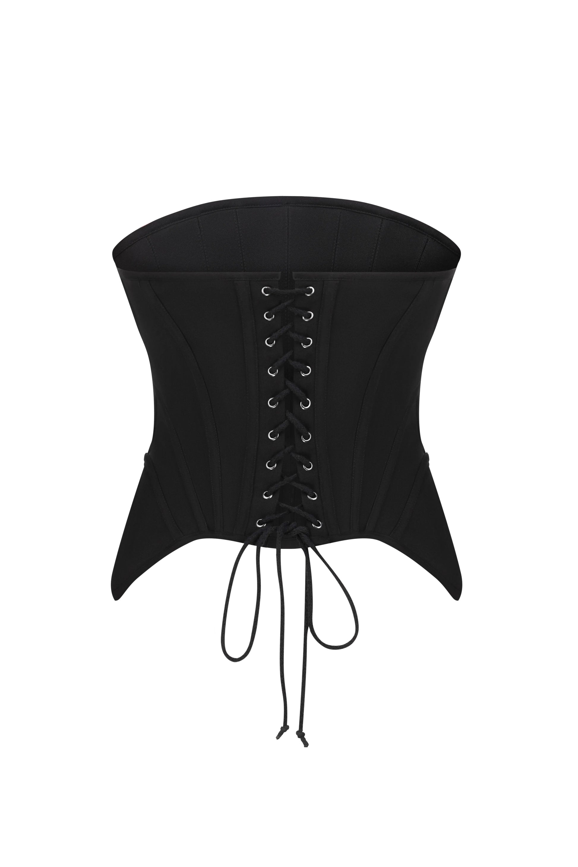 Petal Cloud Corset Top in Black