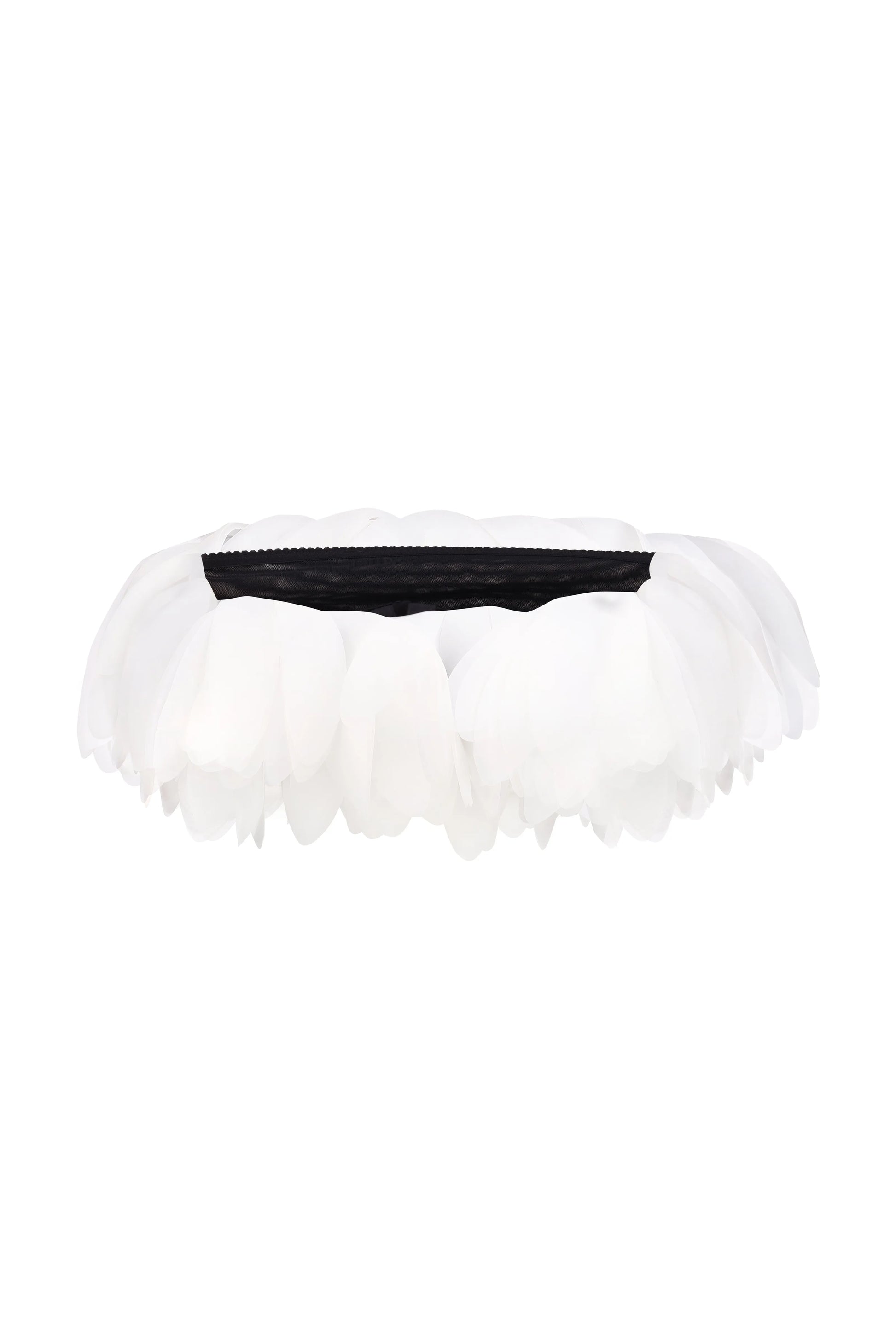 Petal Cloud Corset Top in Black