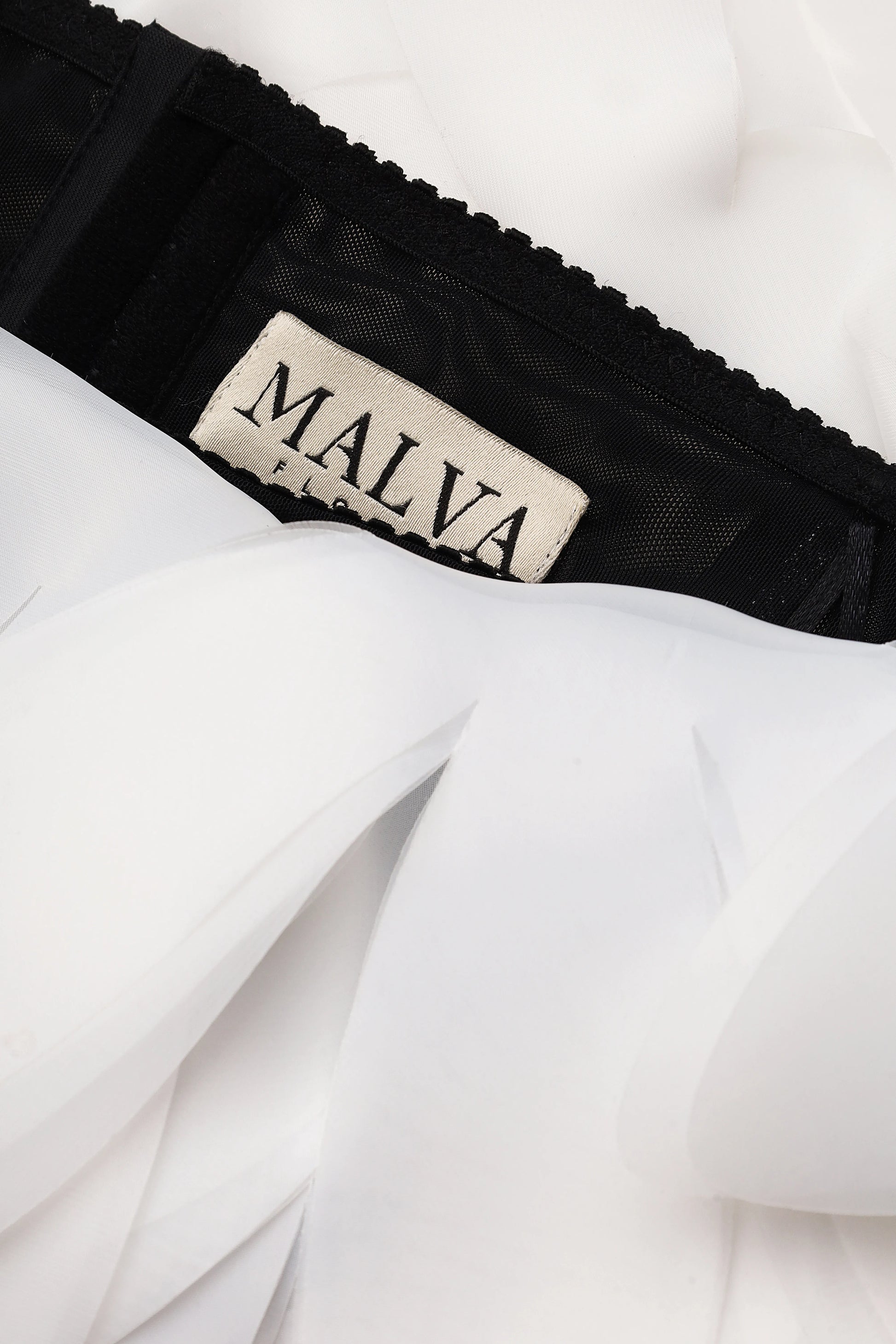 Petal Cloud Corset Top in Black