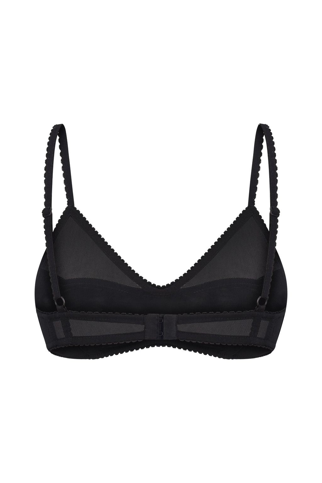 Seamed Bra Top in Black