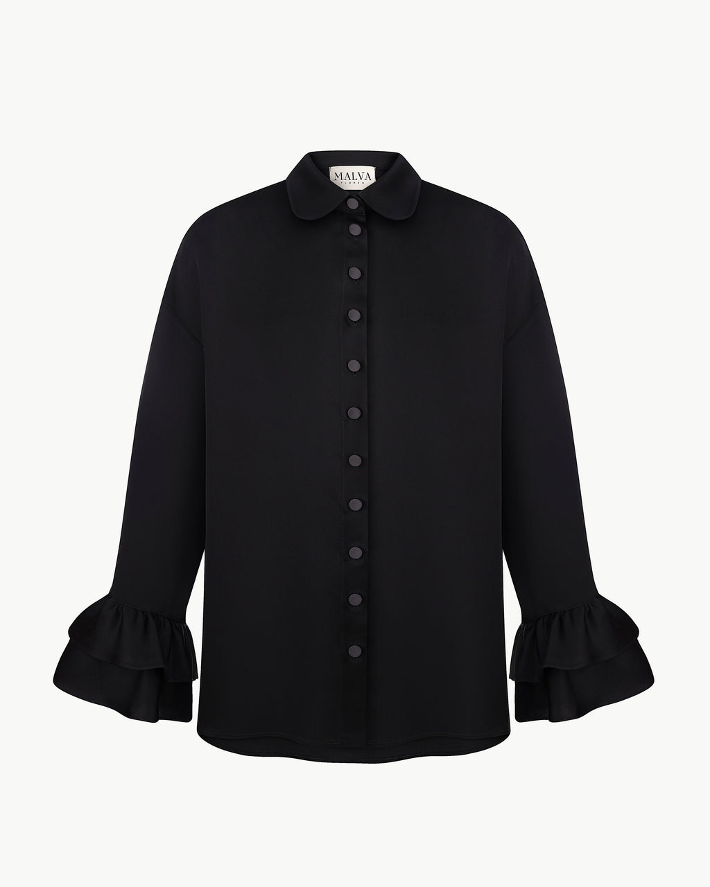 Shirt with Handcrafted Crochet Collar
