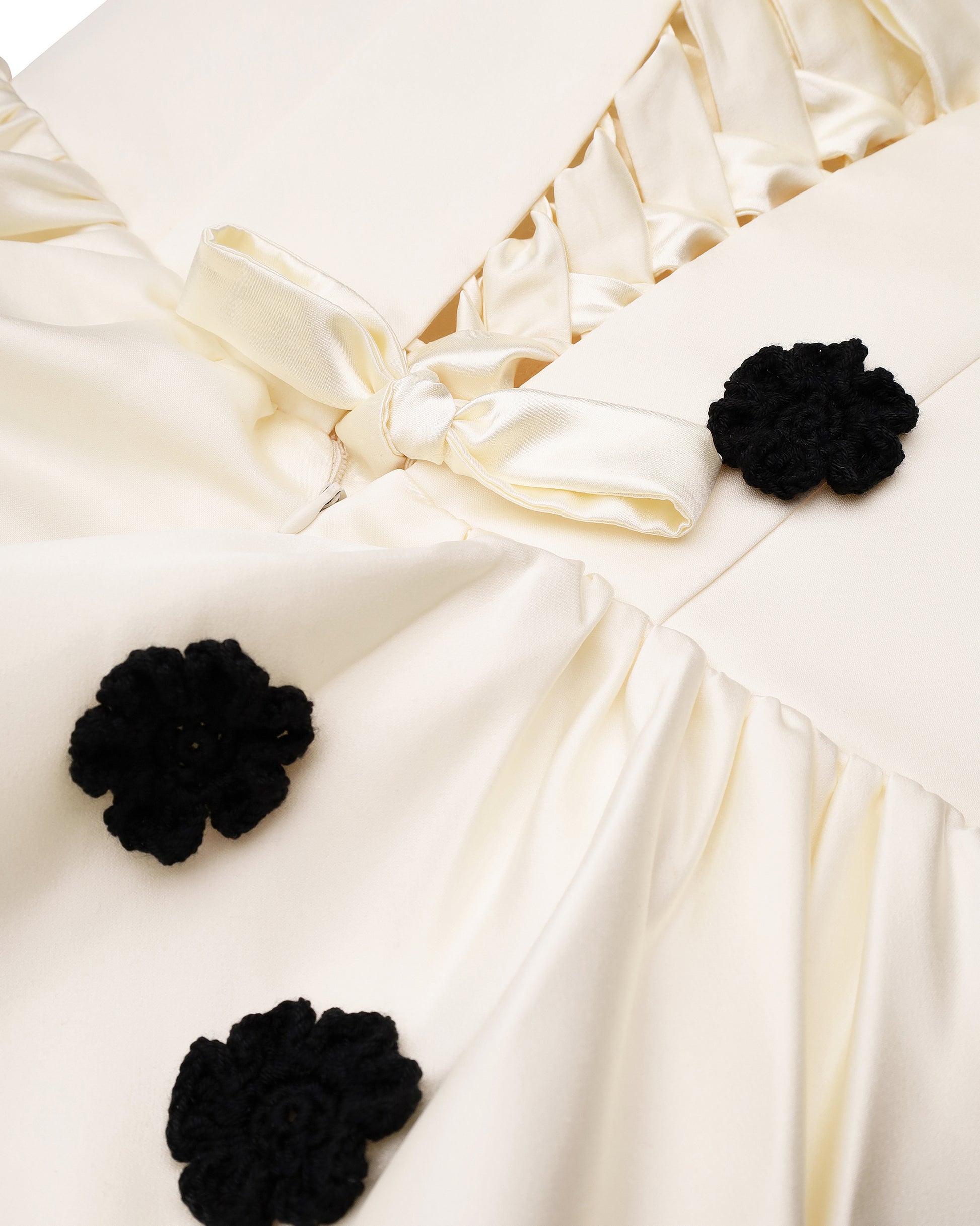 Tulip Mini Dress with Crochet