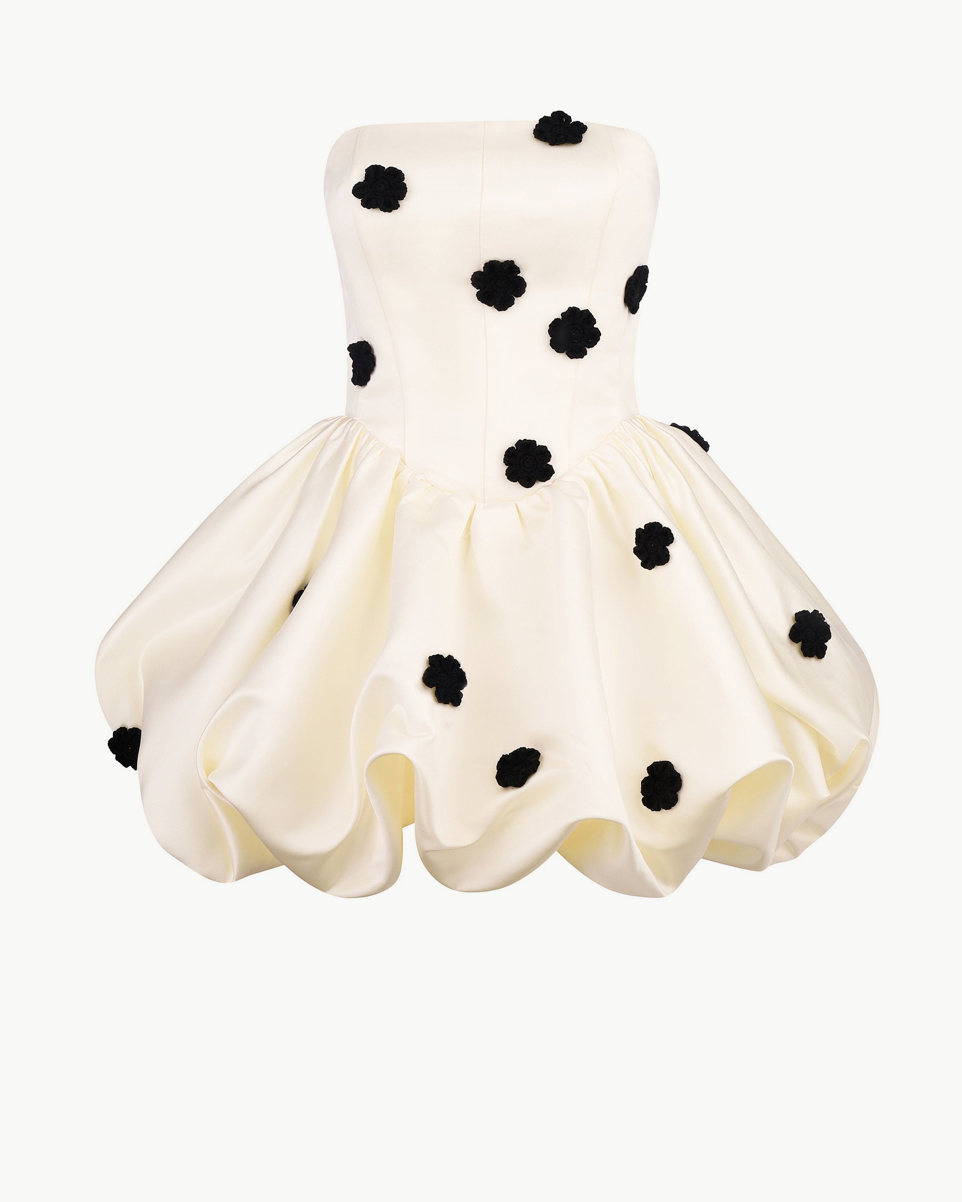 Tulip Mini Dress with Crochet