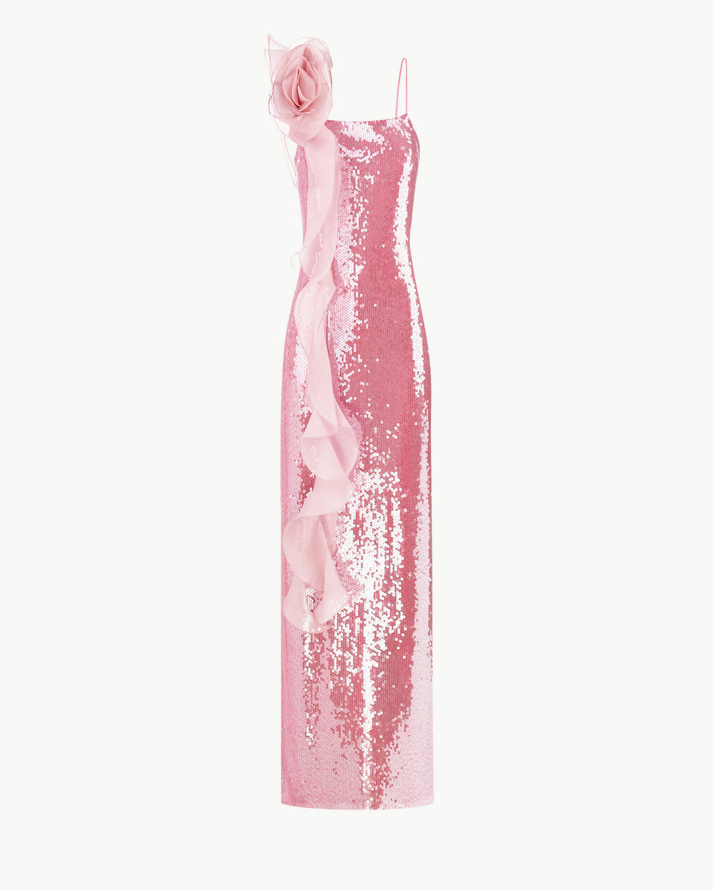Pink Sequin Maxi Dress