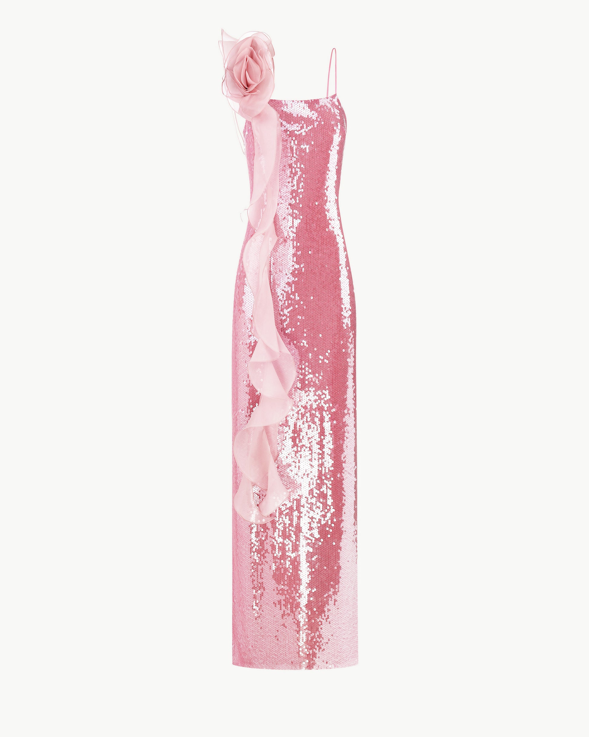 Pink Sequin Maxi Dress