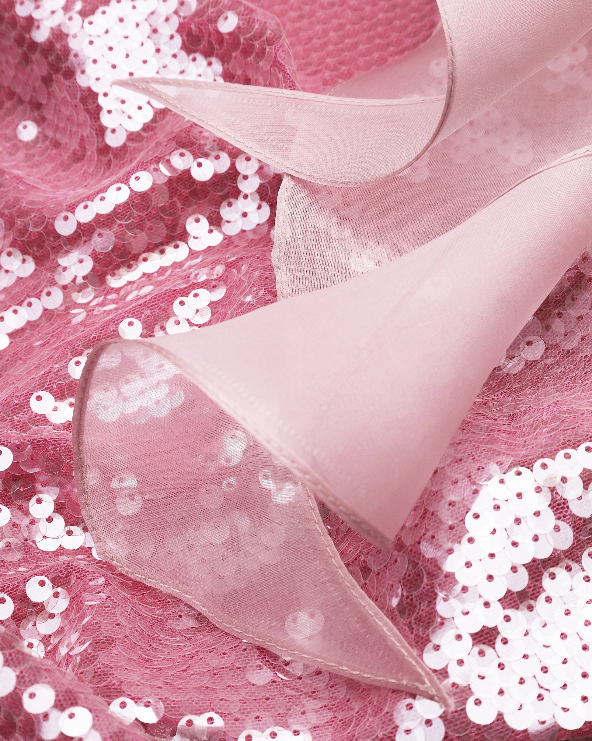 Pink Sequin Maxi Dress