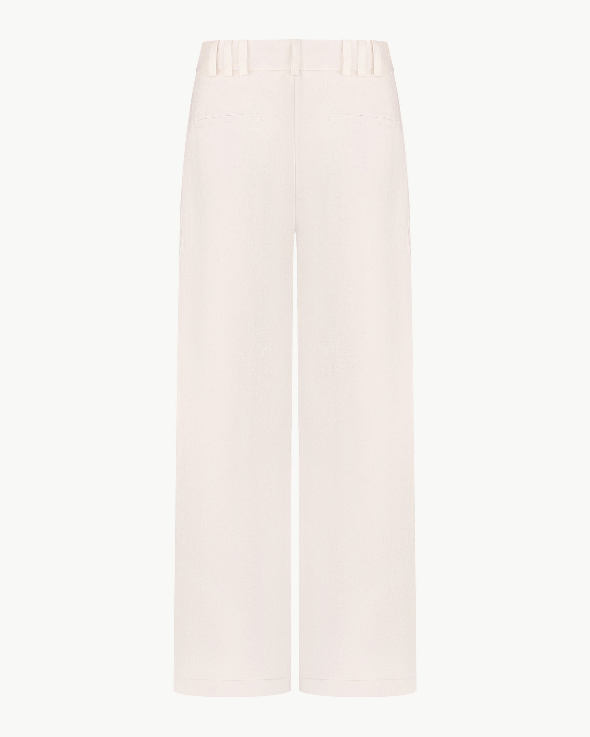 Classic tailored pants for bridal looks in ivory