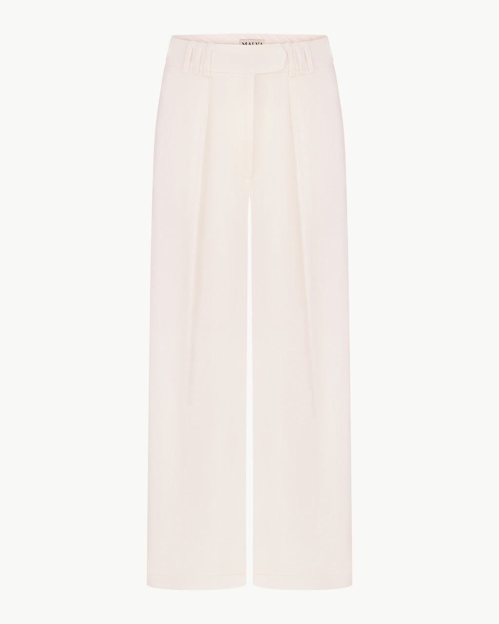 Classic tailored pants for bridal looks in ivory