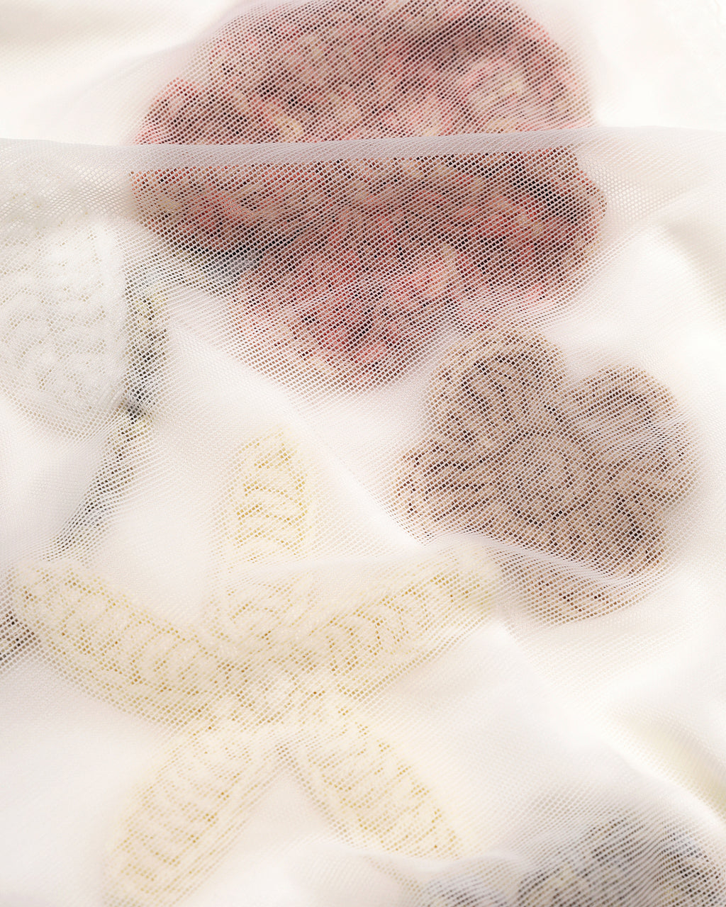 Strapless corset top with 3D crochet florals in white