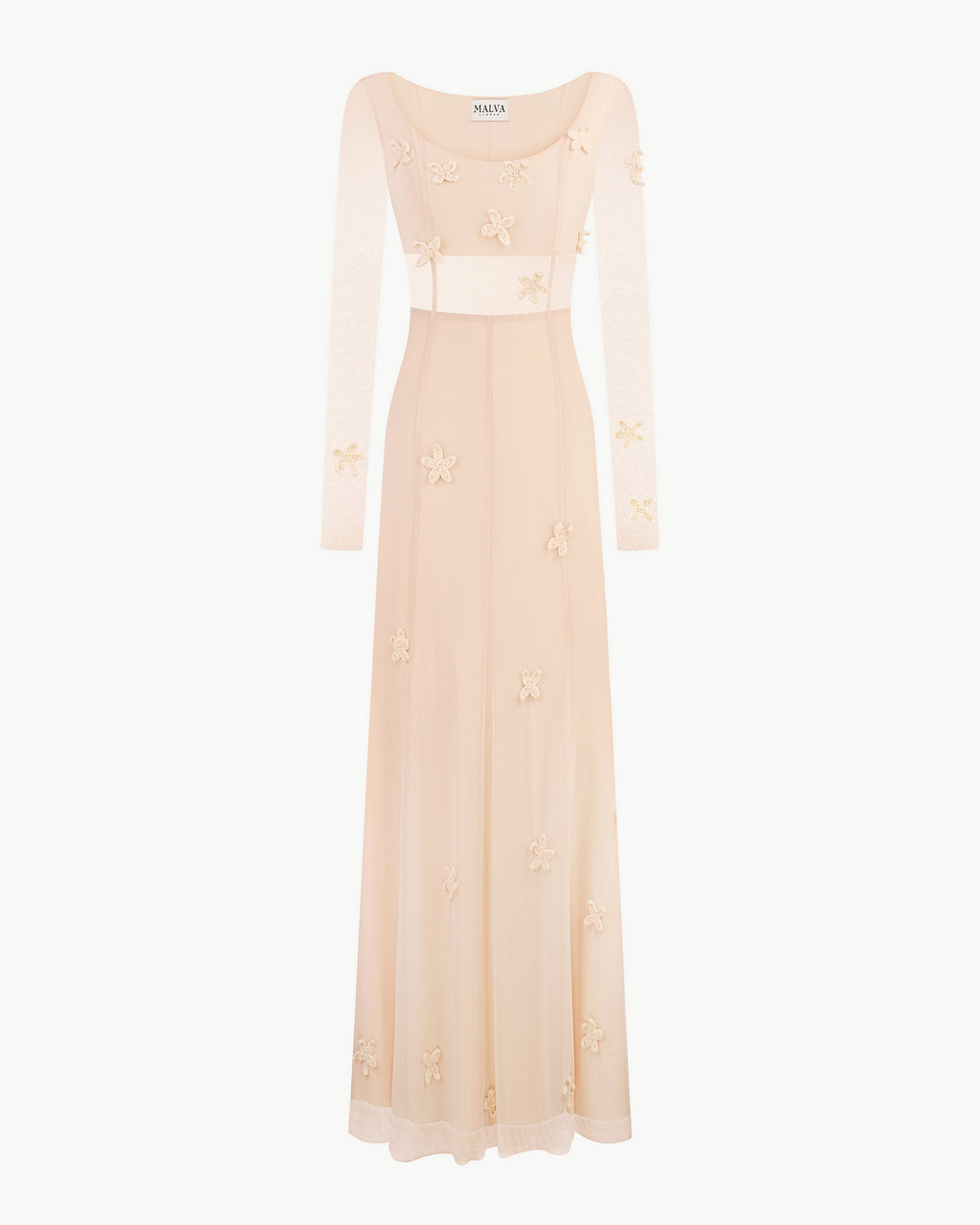 Mesh Dress with Crochet