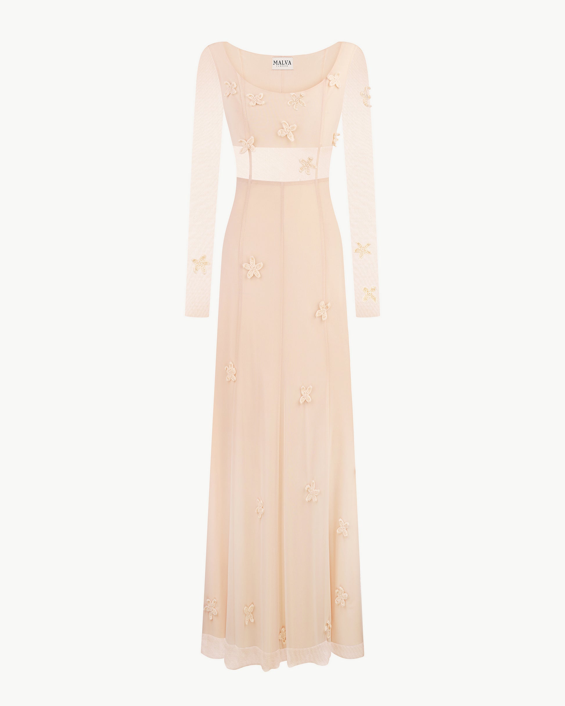 Mesh Dress with Crochet