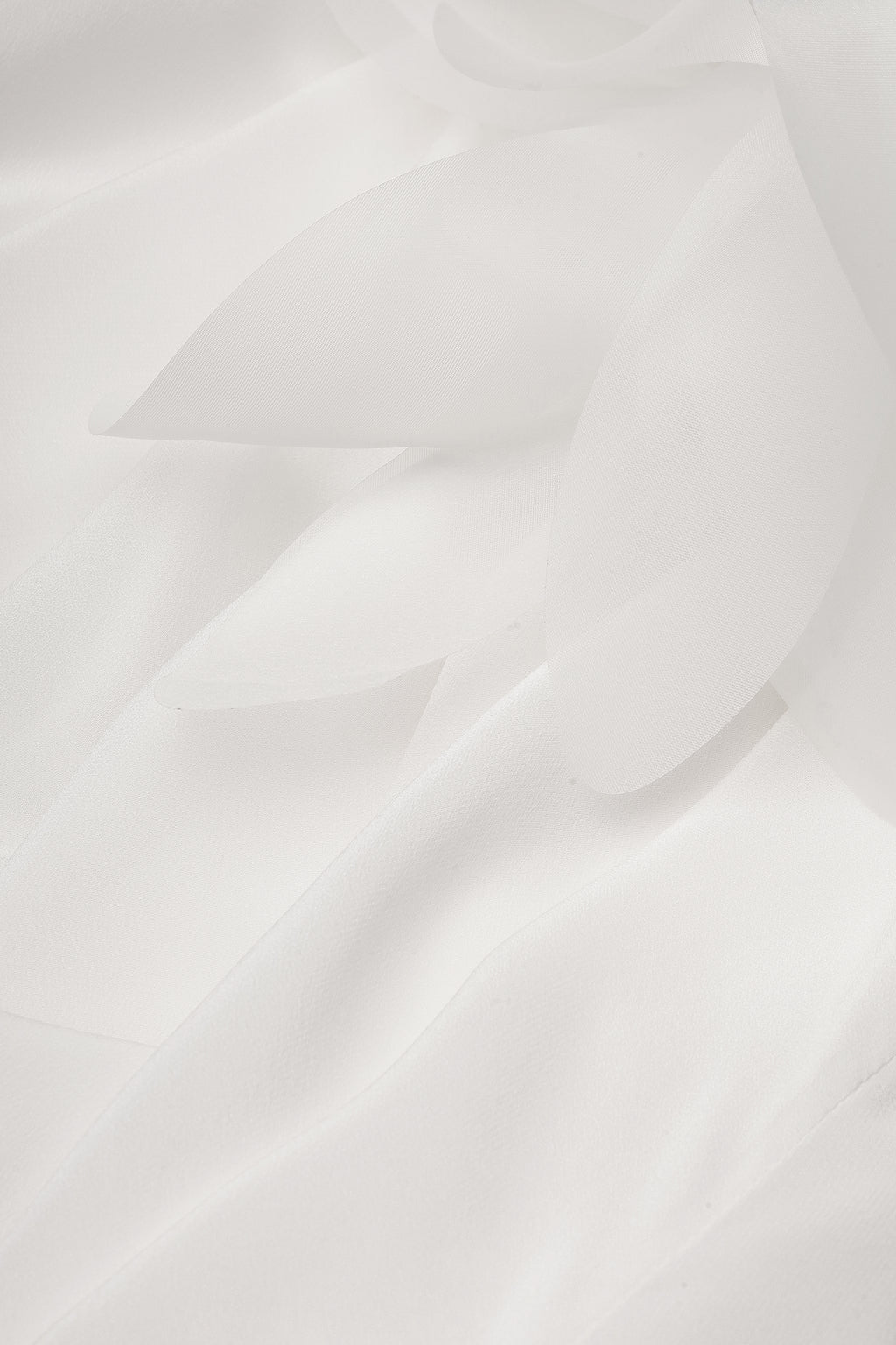 Bridal slip dress with floral cape in ivory