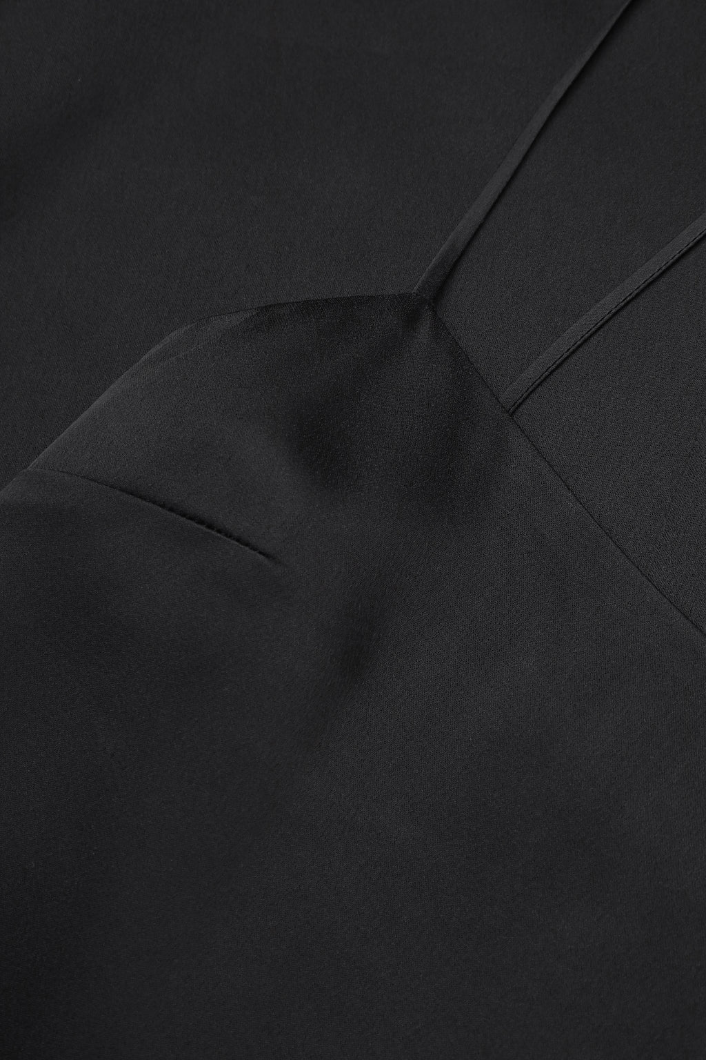 Slip dress with floral appliqué cape in black