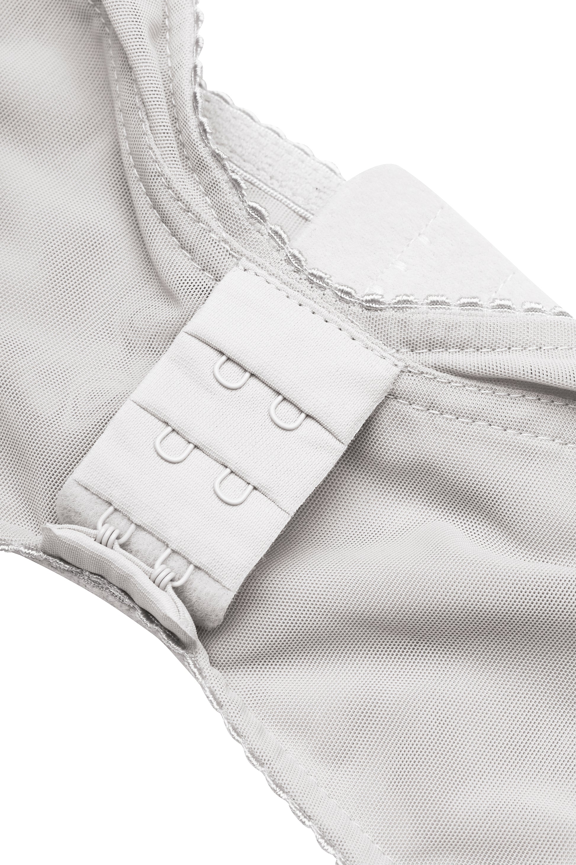 Minimal mesh triangle bra in gray