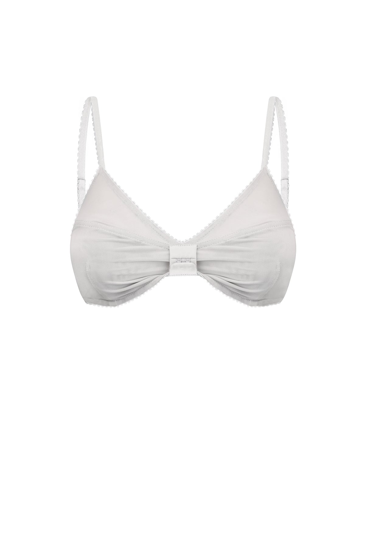 Minimal Mesh Triangle Bra in Gray