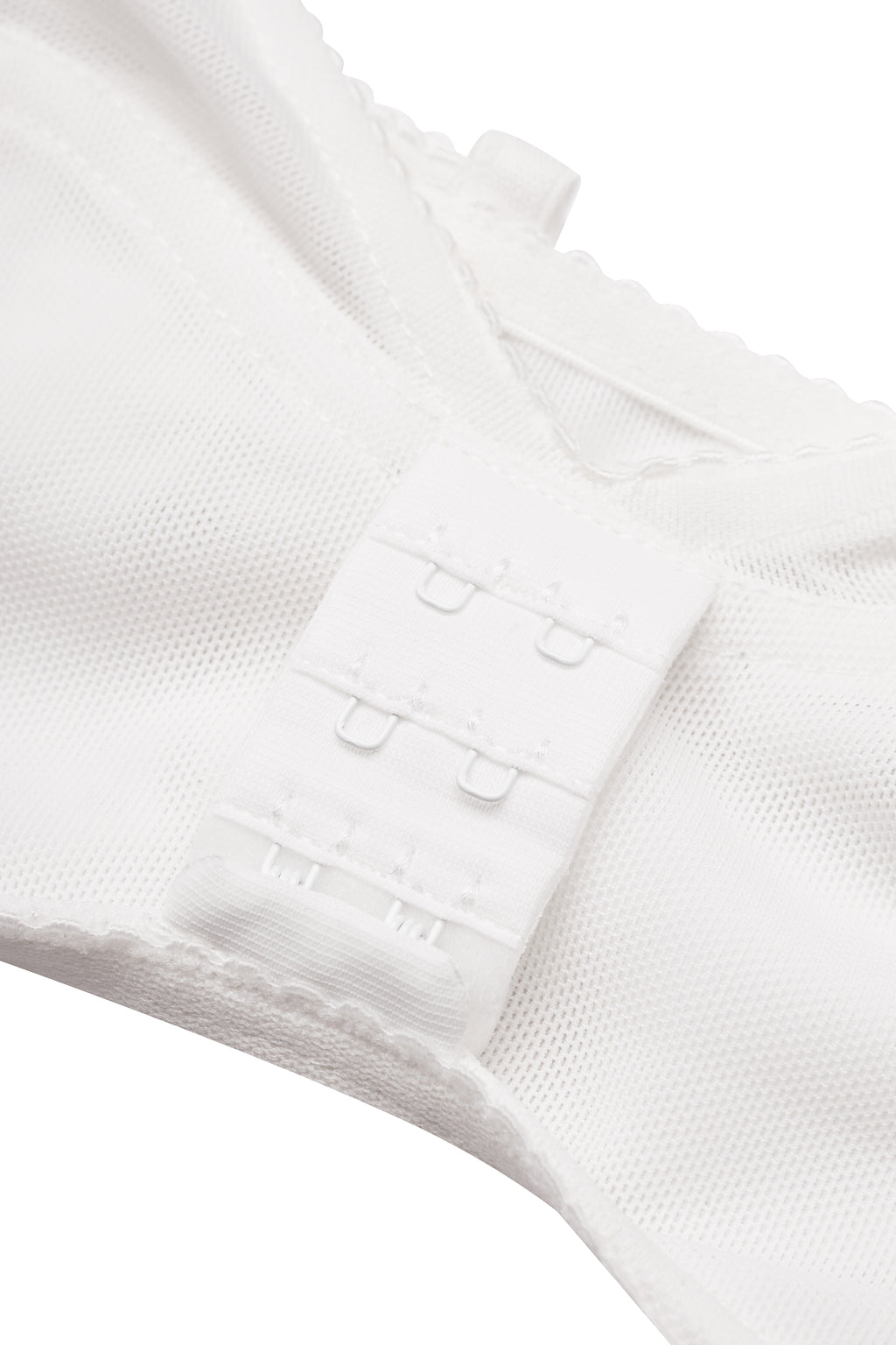 Minimal mesh triangle bra in ivory