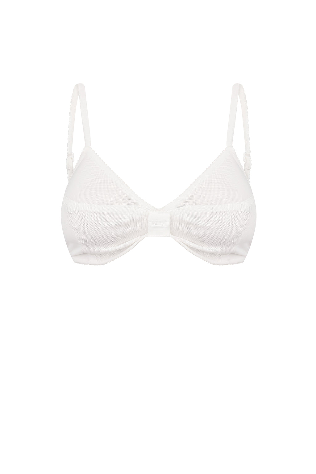 Minimal triangle bra with delicate support