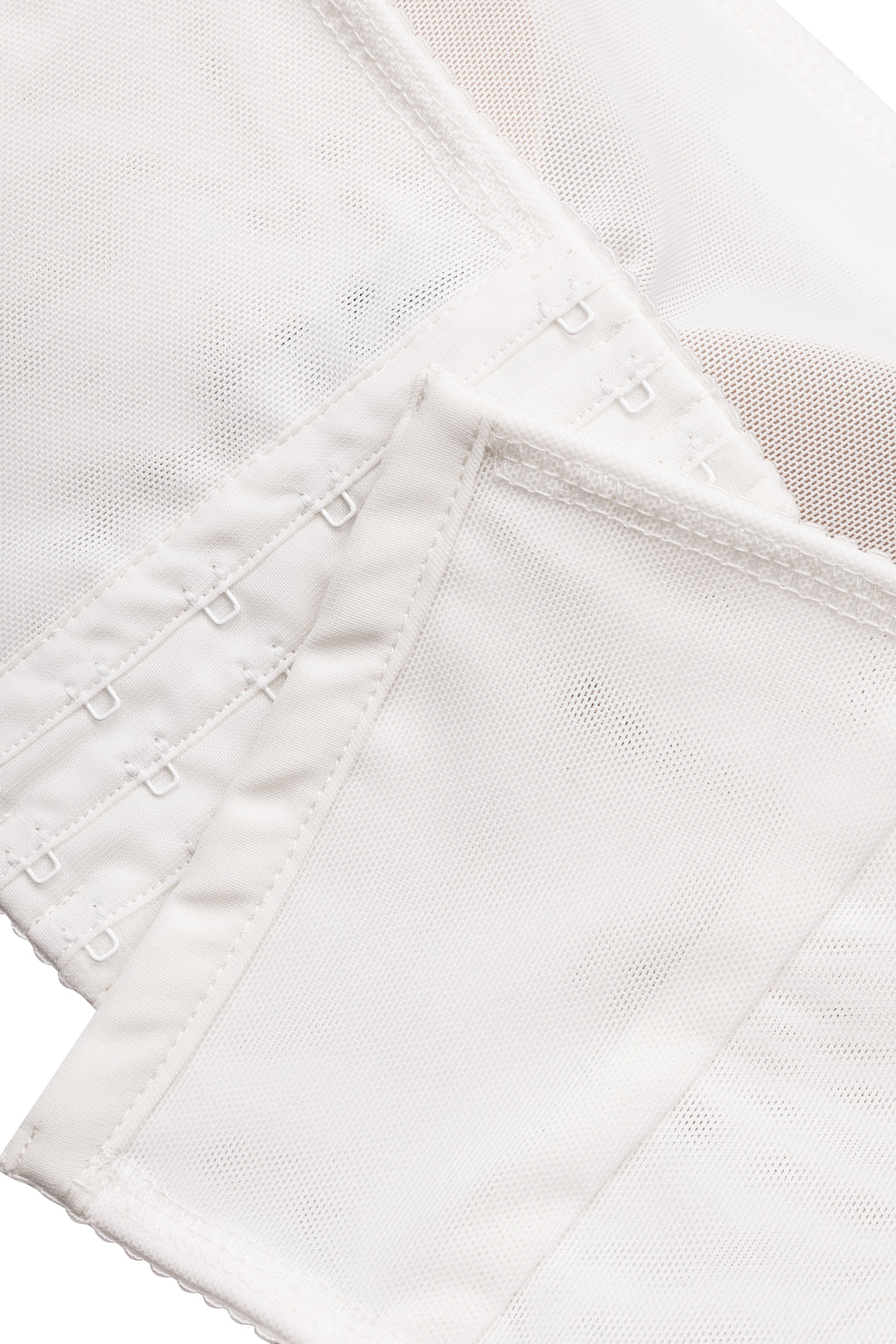 Clean-line bandeau top in ivory