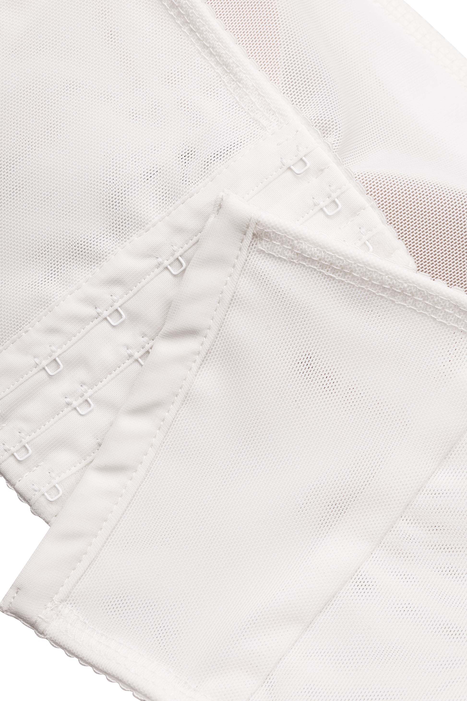 Clean-line bandeau top in ivory