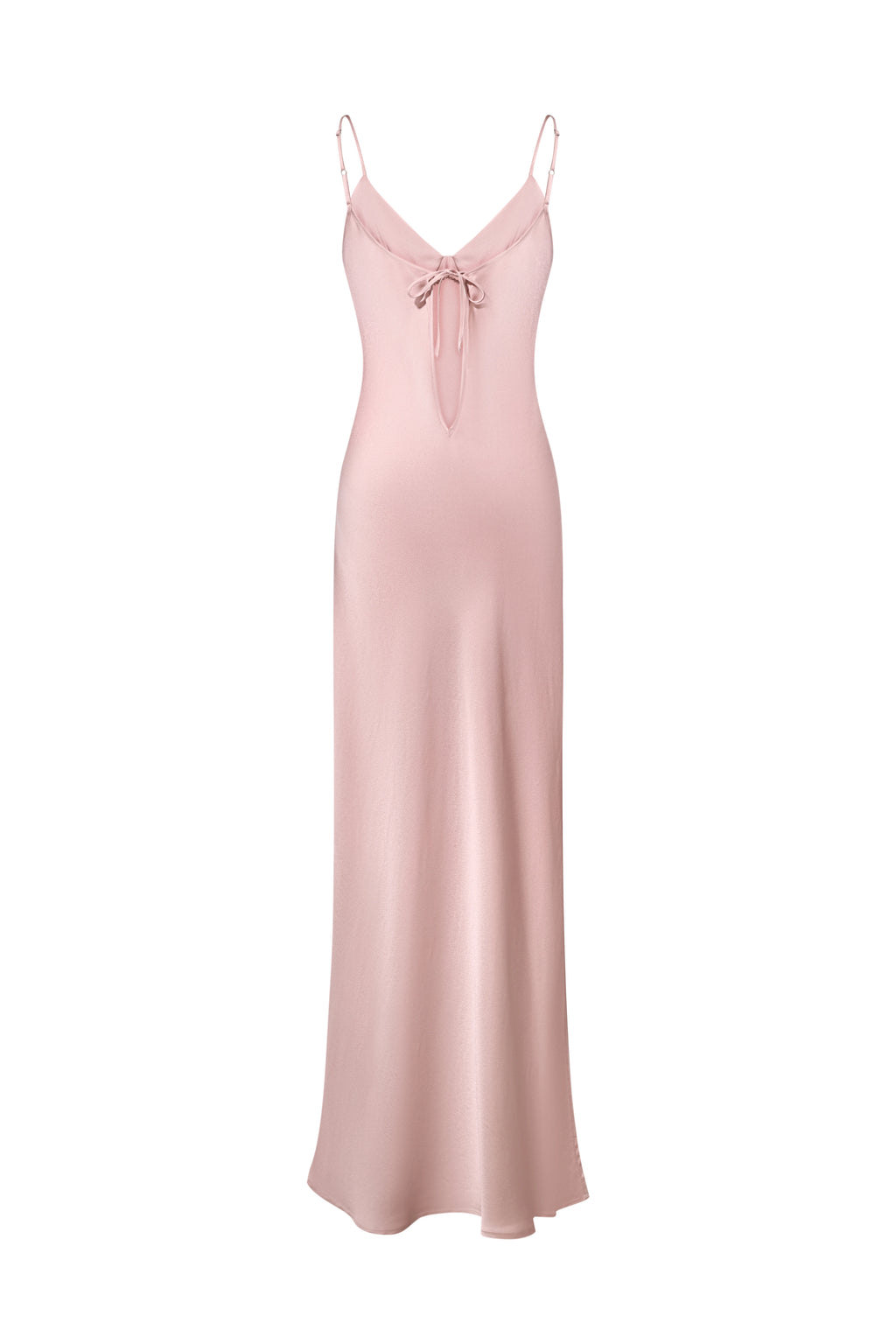 Satin Slip Dress in Powder