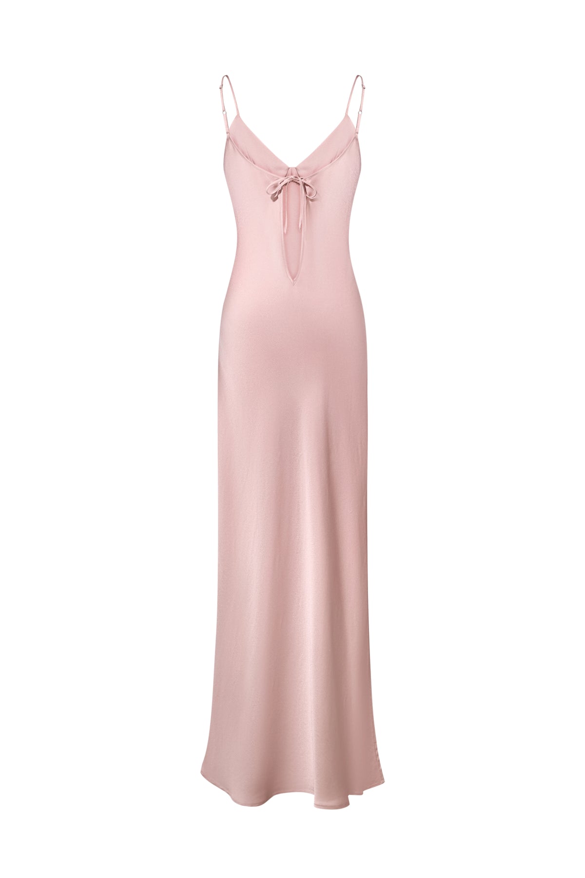 Satin Slip Dress in Powder