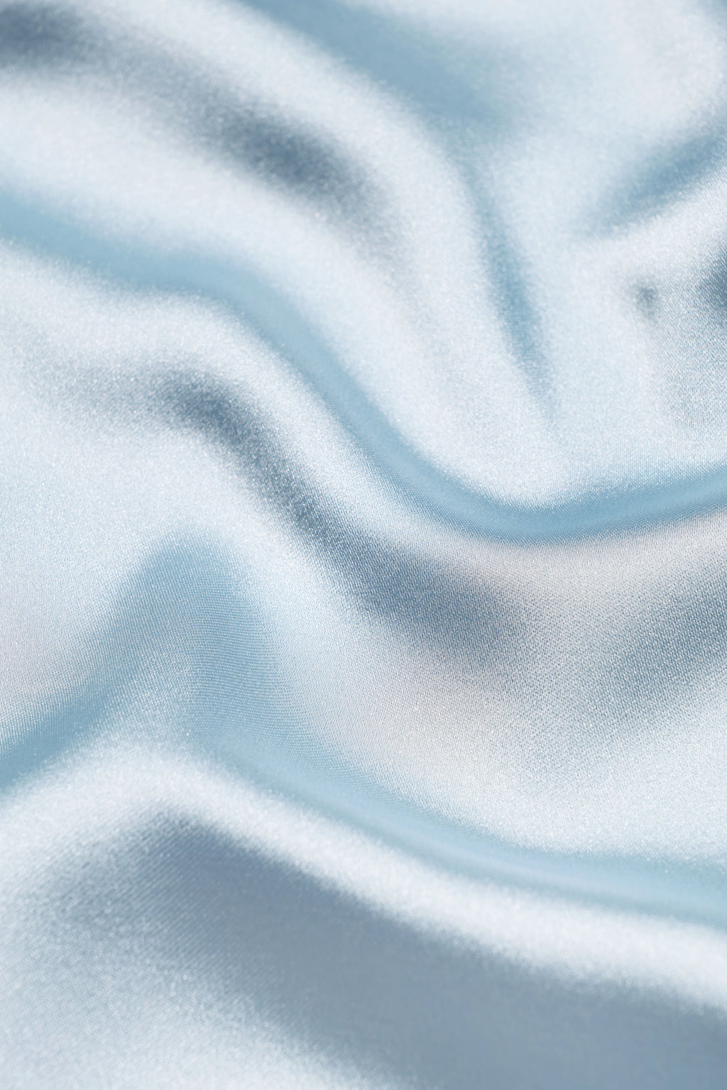 Satin Slip Dress in Light Blue