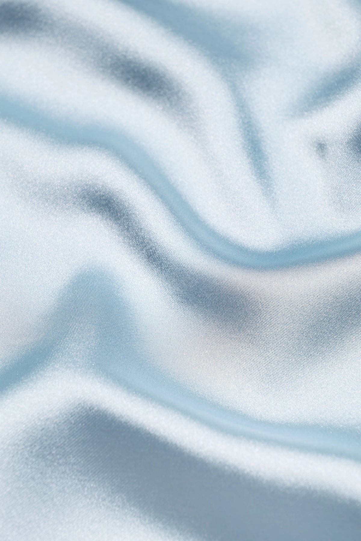 Satin Slip Dress in Light Blue