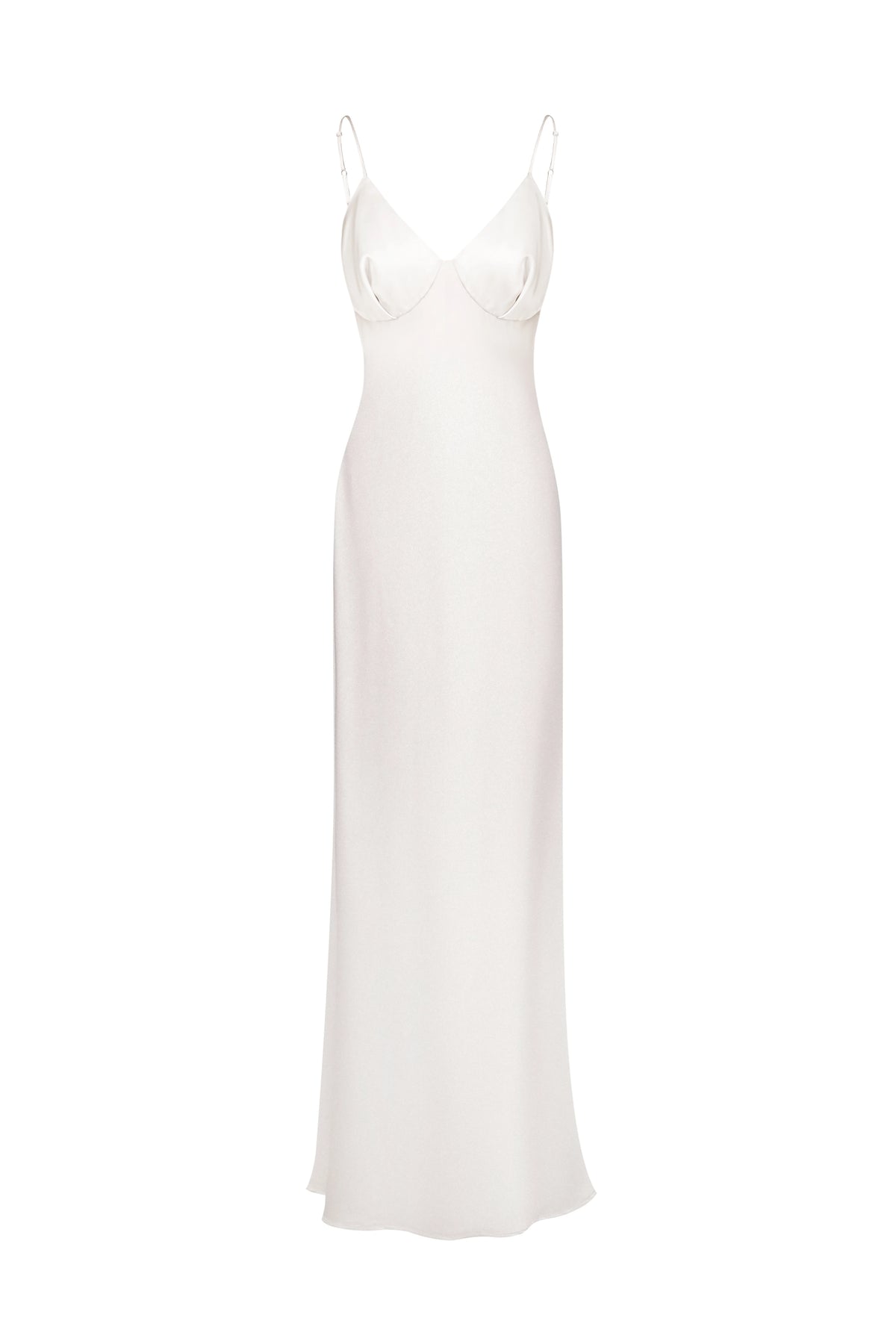 Satin Slip Dress in Ivory