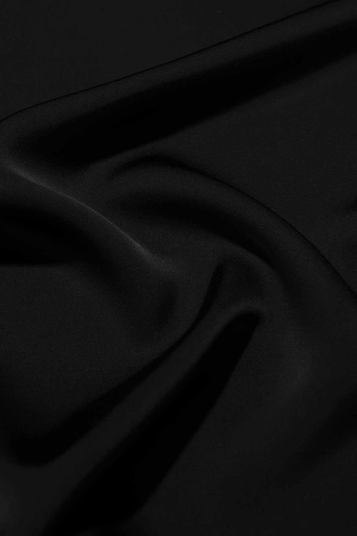 Satin Slip Dress in Black