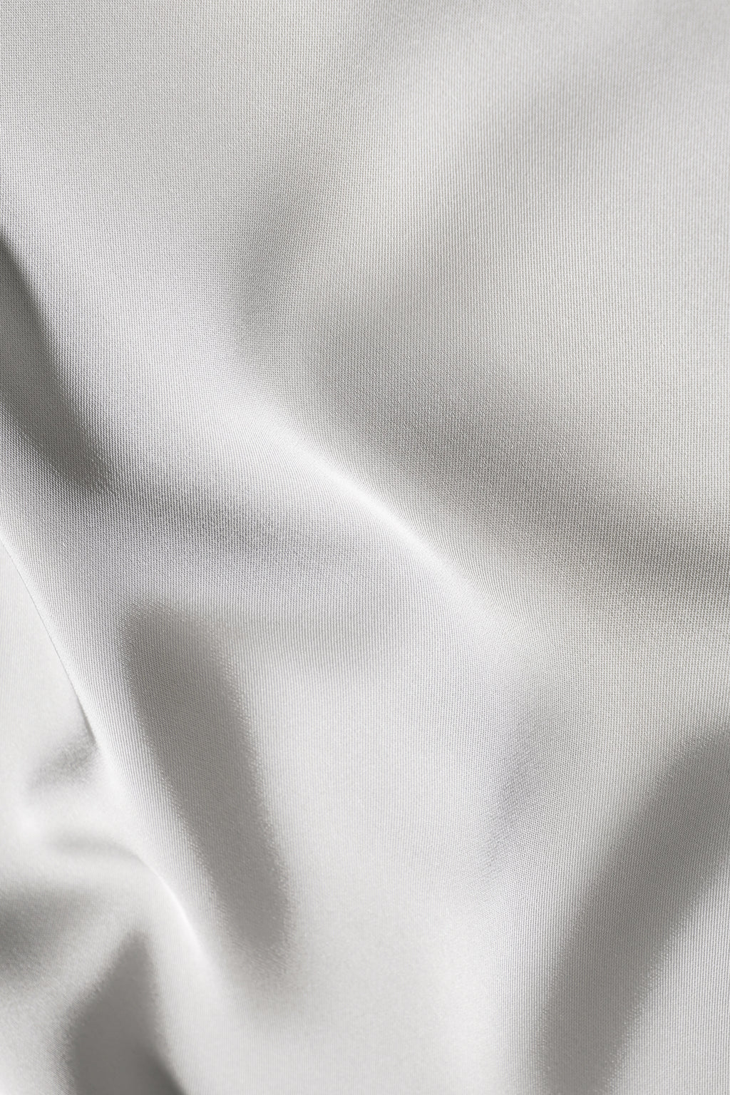 Satin Slip Dress in Silver Gray