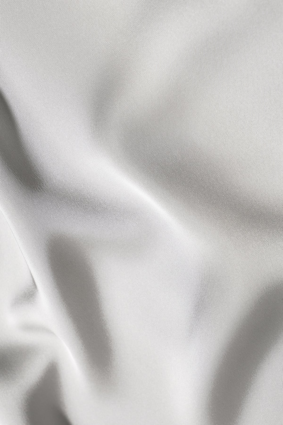 Satin Slip Dress in Silver Gray