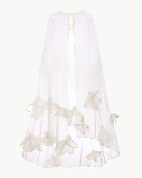 Cape with Handmade Floral Decorative Elements (Special Item)