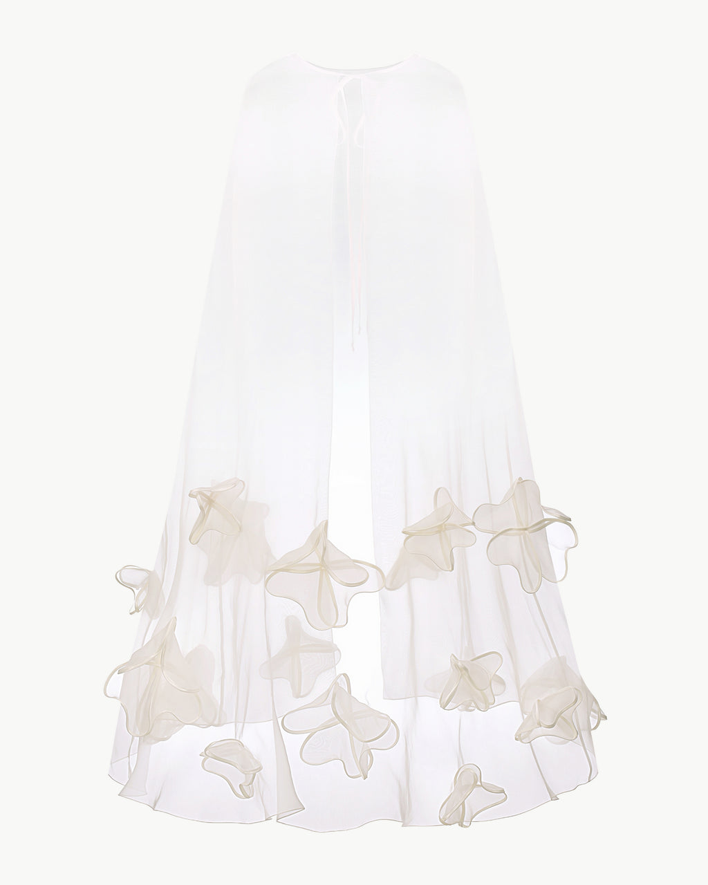Cape with Handmade Floral Decorative Elements (Special Item)