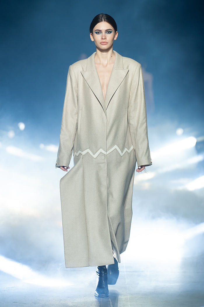 Straight-cut coat