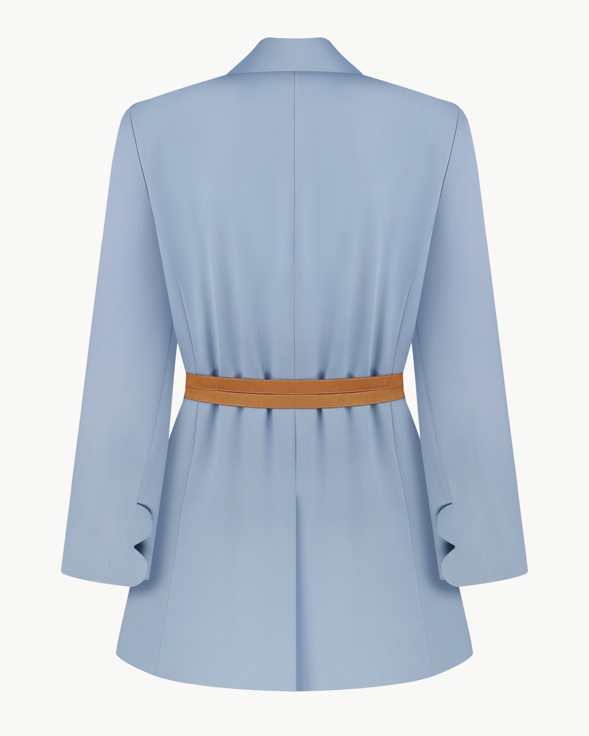Fitted Jacket with Decorative Belt
