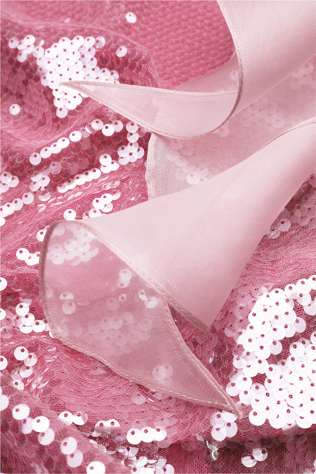 Pink sequin maxi dress
