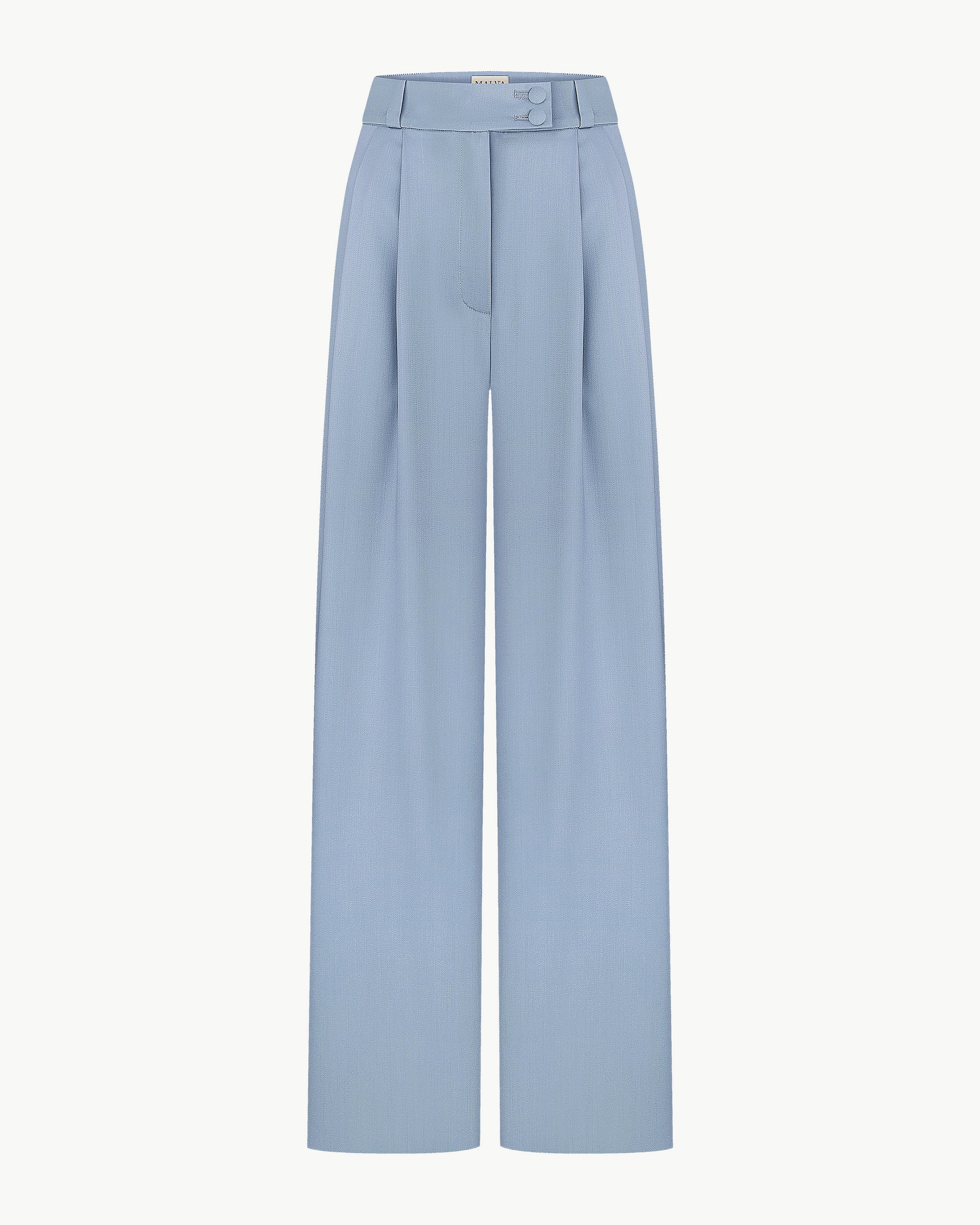 Wide-Leg High-Waisted Trousers