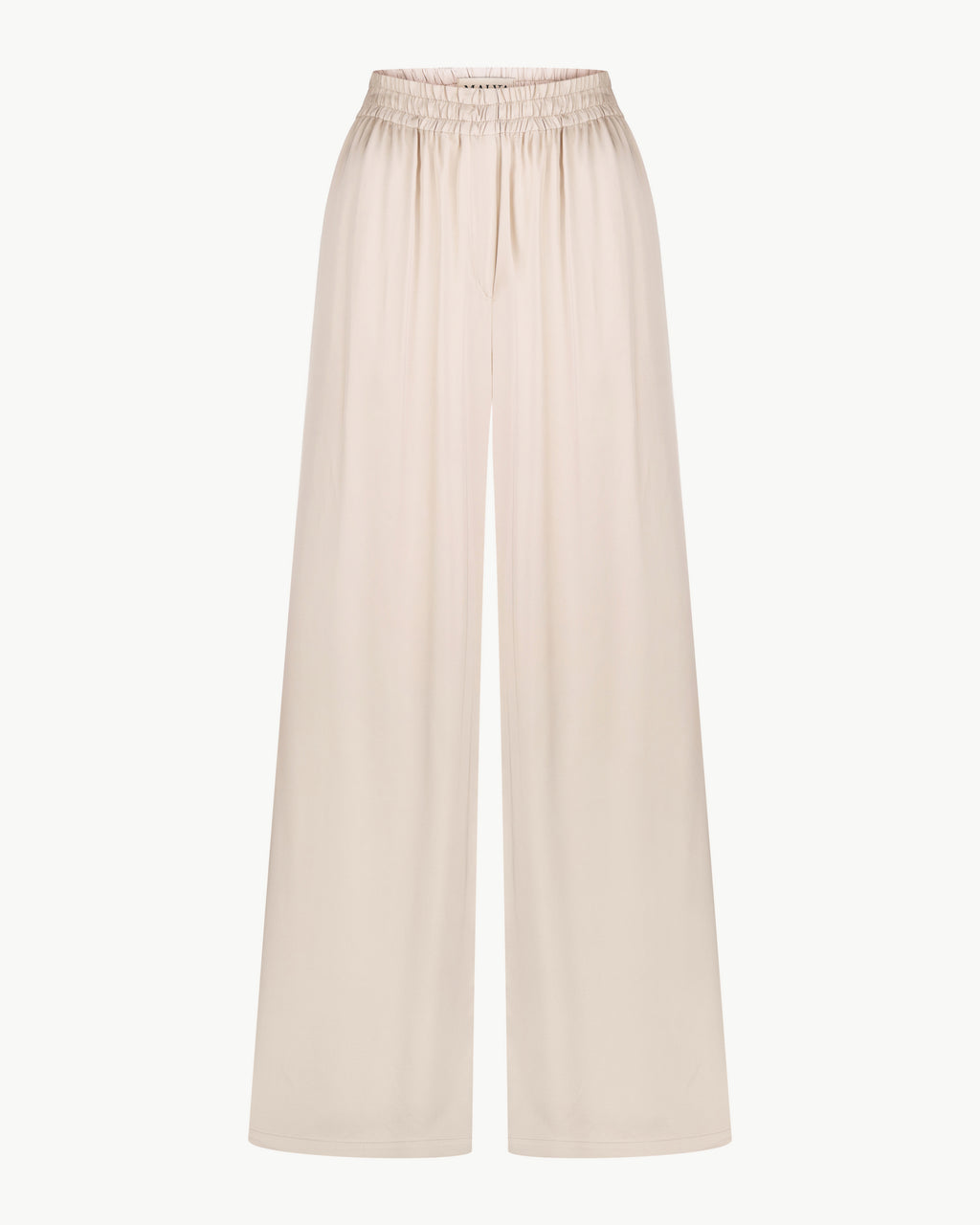 Elastic Waist Pants in Champagne Color
