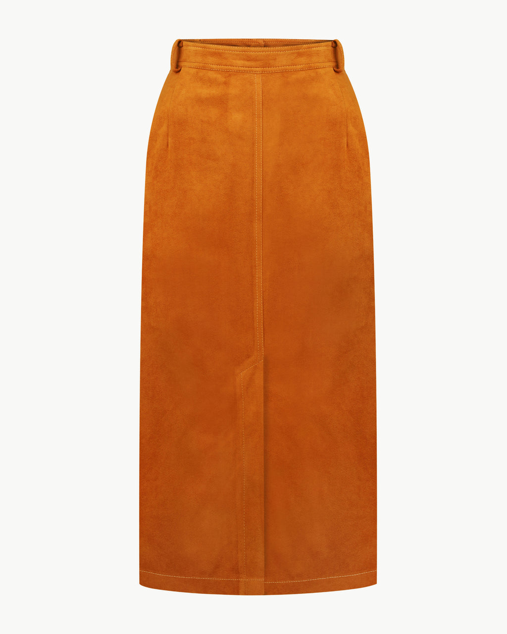 Midi Skirt in Terracotta Color